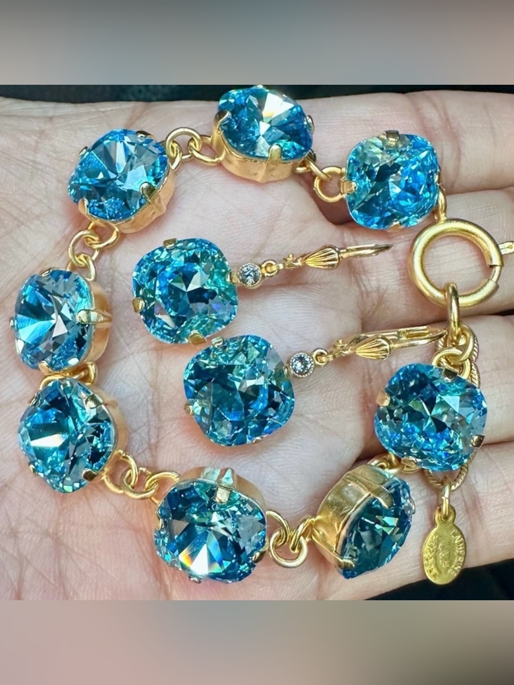 Brand New Catherine Popesco Bracelet & Earrings